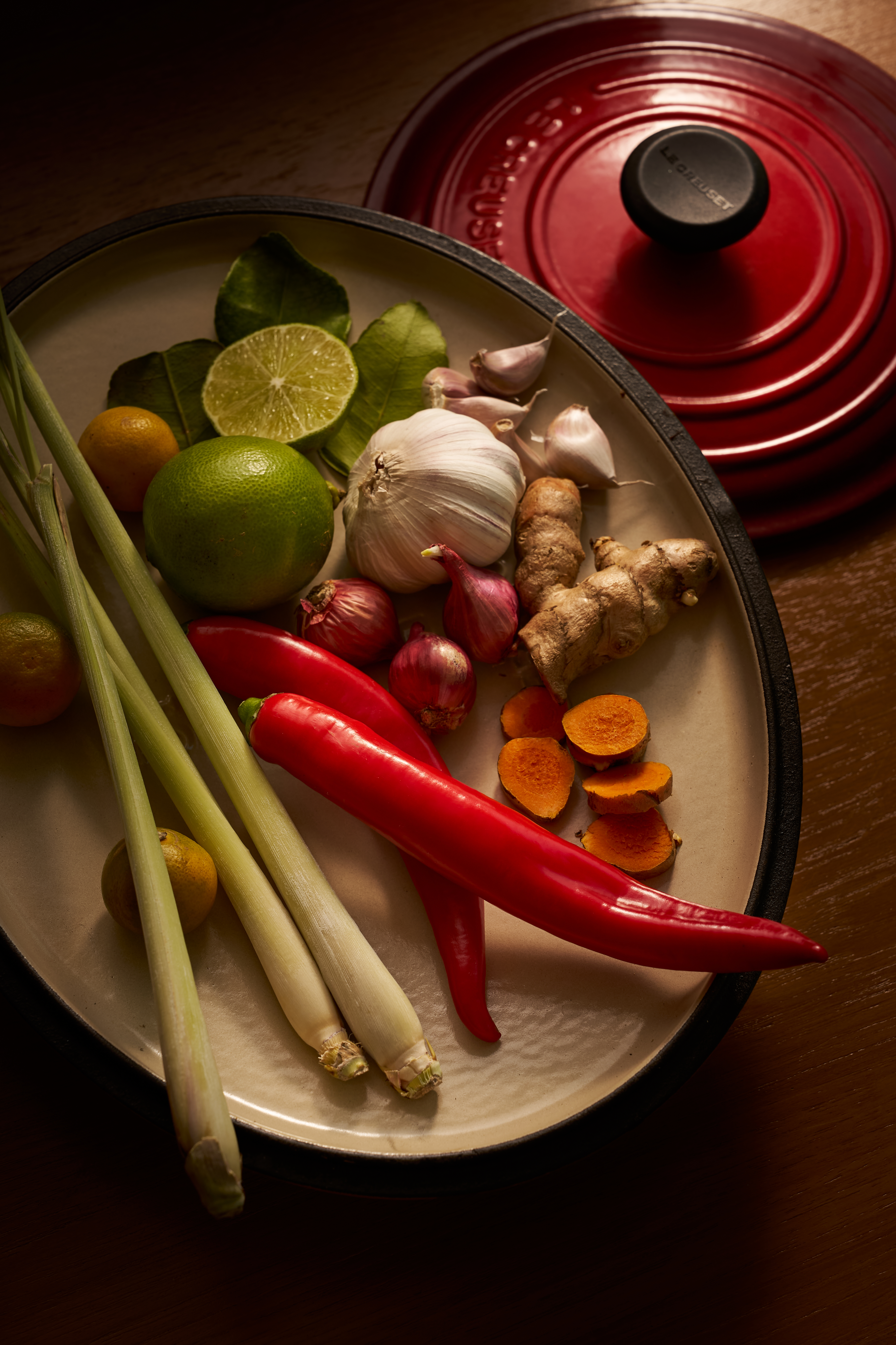 Fresh ingredients at Friend's Table Chiang Mai